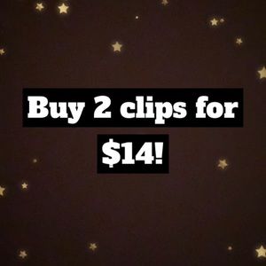 SALE! 2 Claw Clips for $14